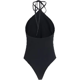 Black Polyamide One-Piece Swimsuit