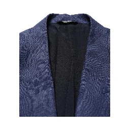 Blue Single Breasted 2 Button Suit Jacket