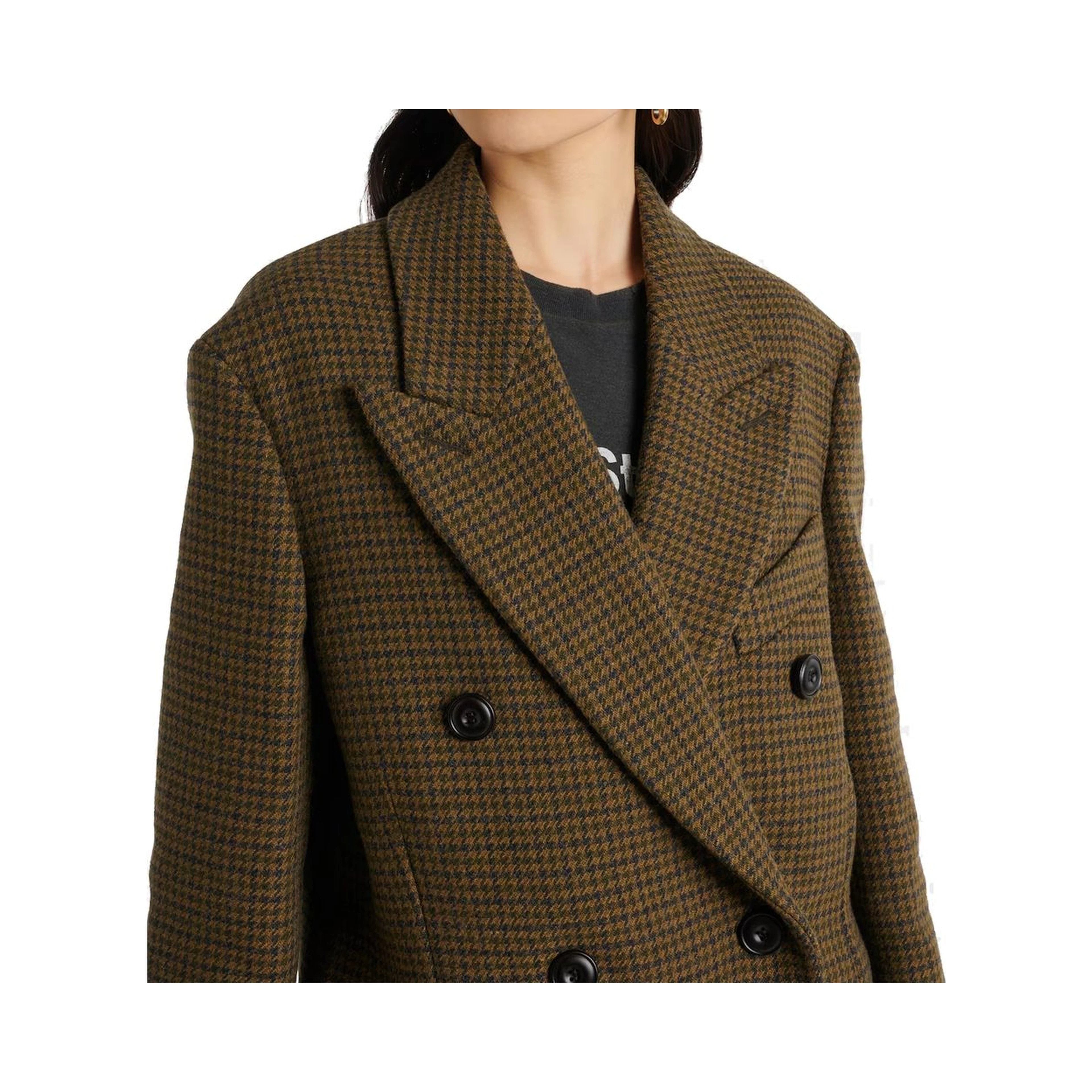 Brown Fibers Coat