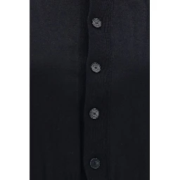 Black Cotton Cardigan