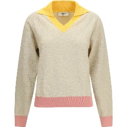 Beige Cotton Sweatshirt