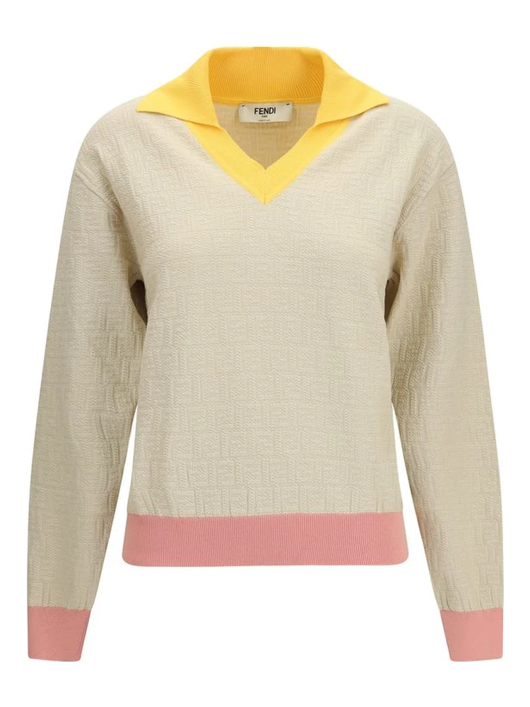 Beige Cotton Sweatshirt