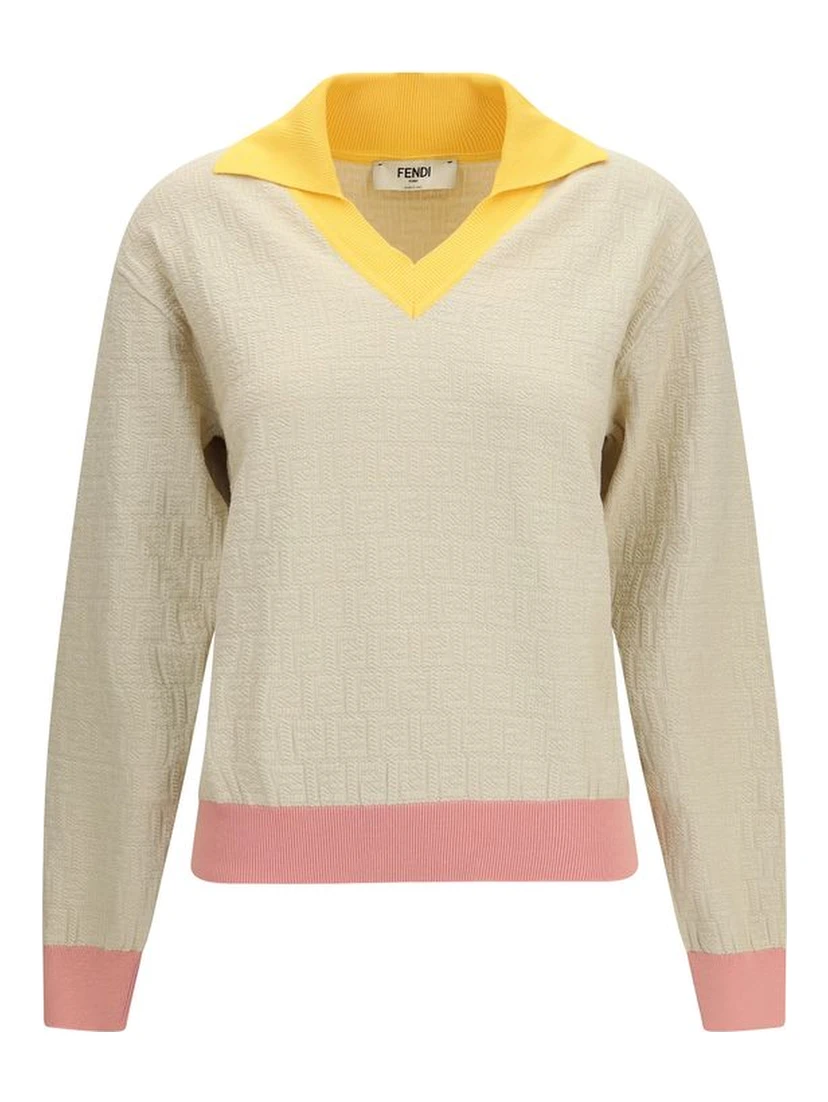 Beige Cotton Sweatshirt