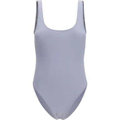 Gray Polyamide One-Piece Swimsuit