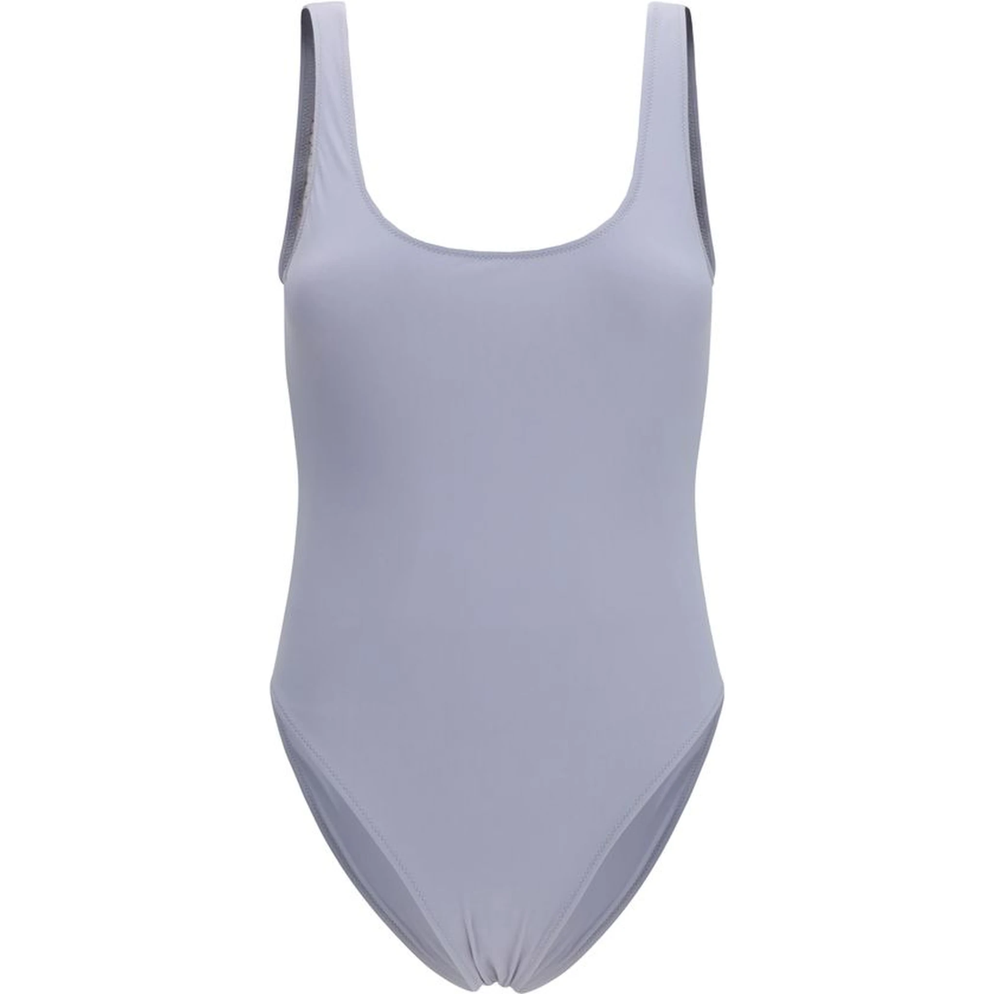 Gray Polyamide One-Piece Swimsuit