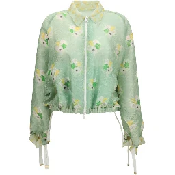 Bicolor Silk Bomber