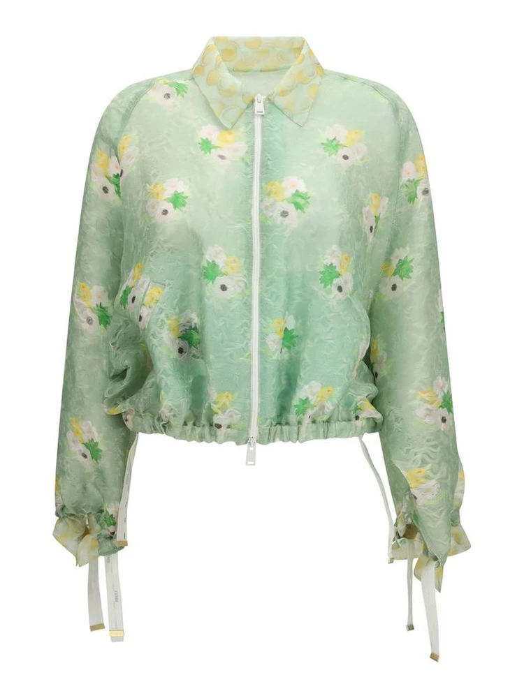 Bicolor Silk Bomber