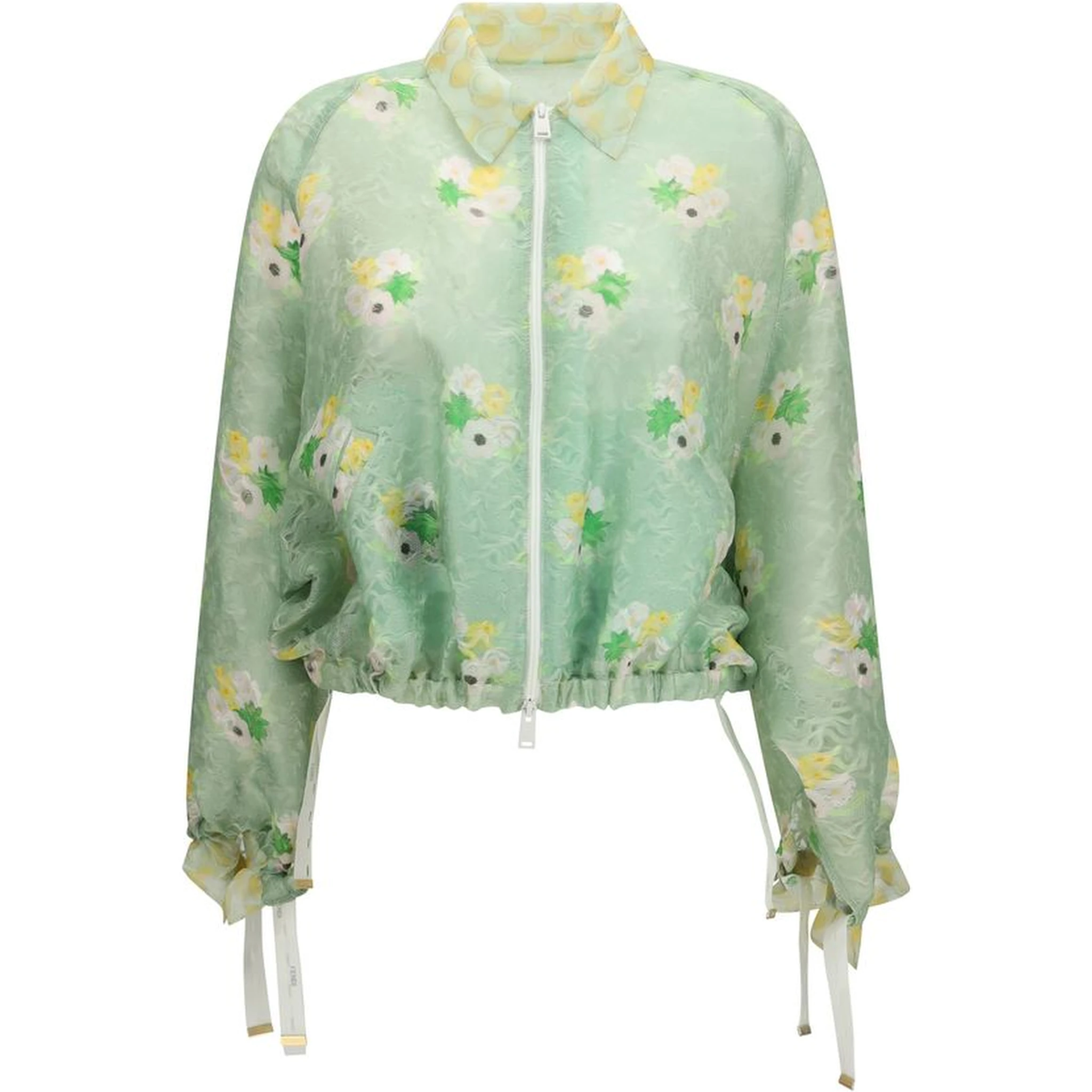 Bicolor Silk Bomber