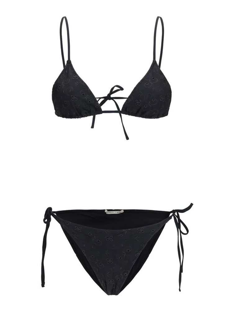 Black Polyester Bikini