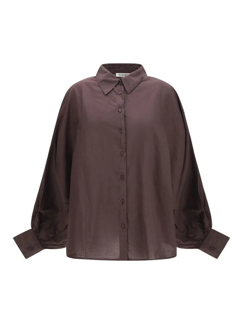 Brown Cotton Shirt