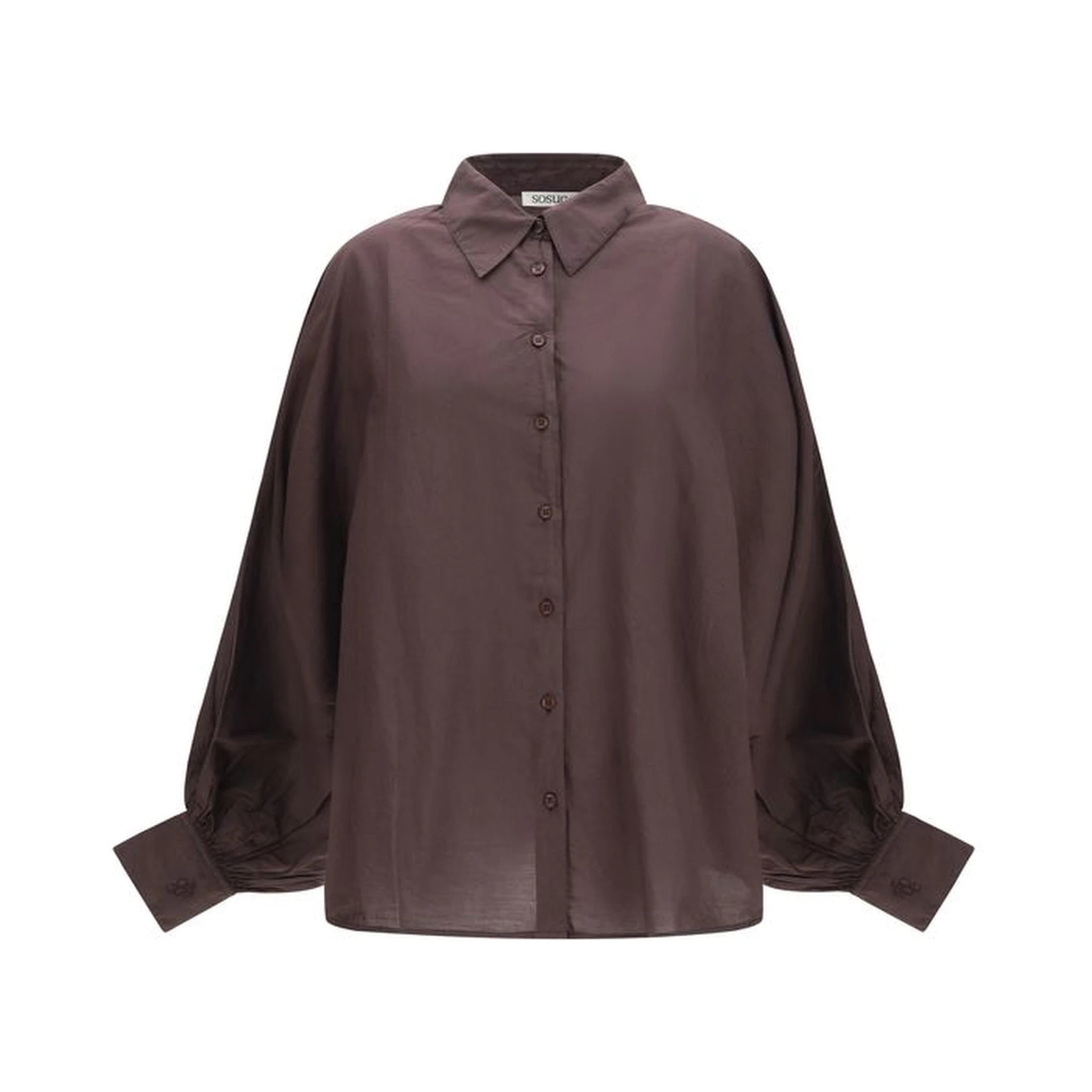Brown Cotton Shirt