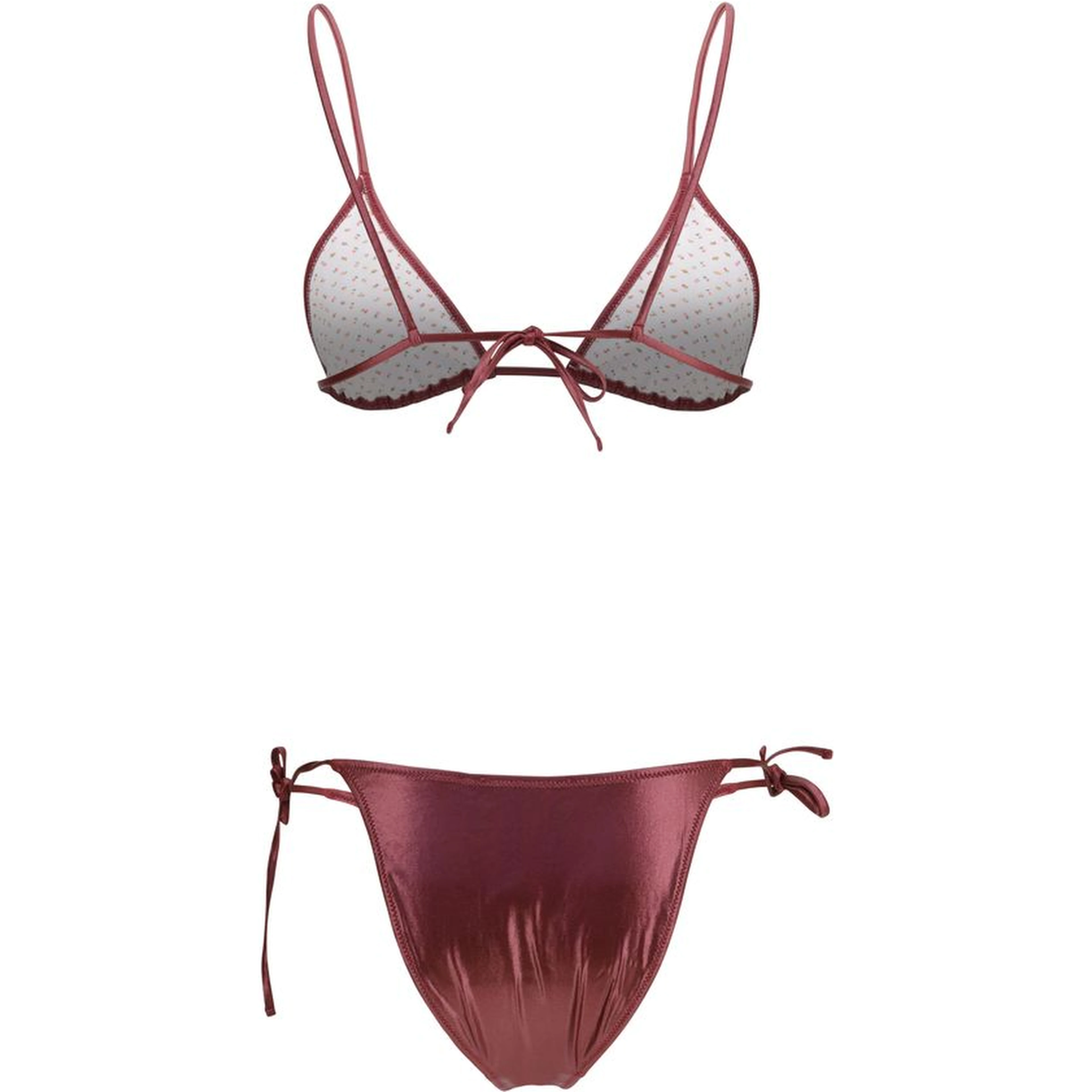 Bordeaux Polyamide Bikini