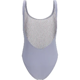 Gray Polyamide One-Piece Swimsuit