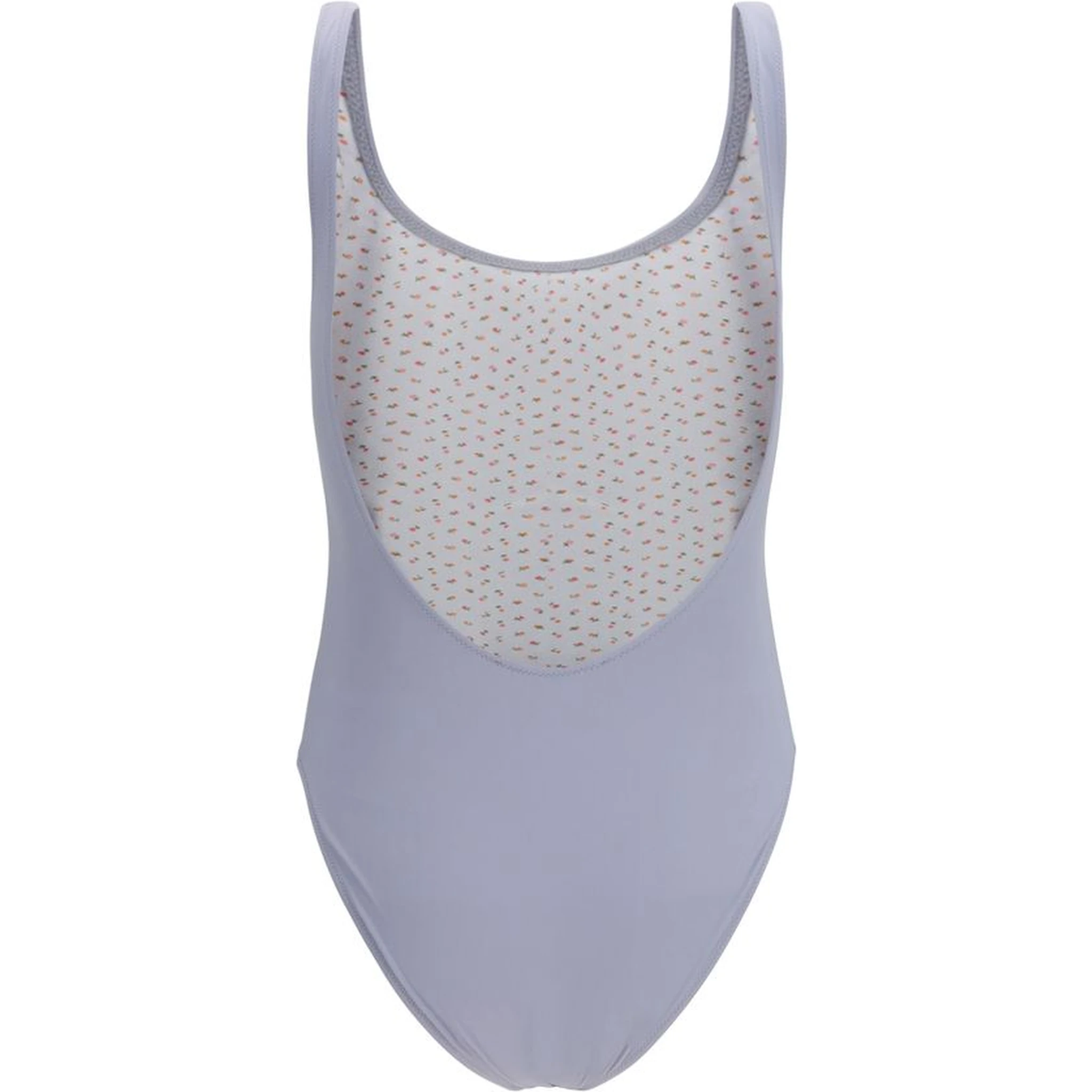 Gray Polyamide One-Piece Swimsuit