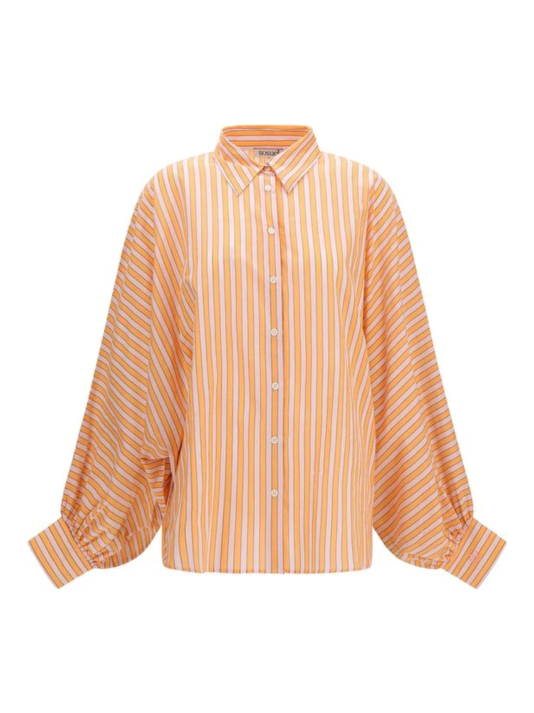 Orange Cotton Blouse