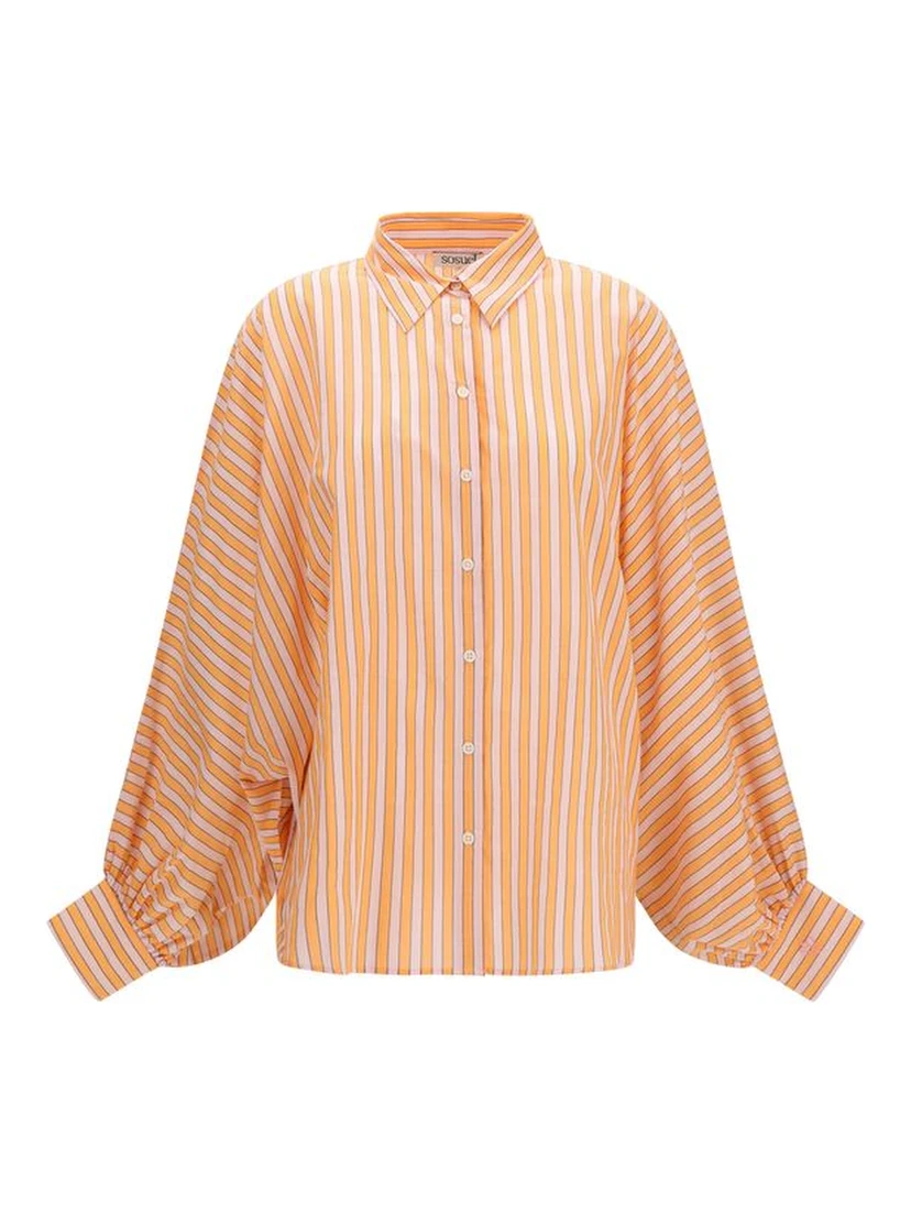 Orange Cotton Blouse