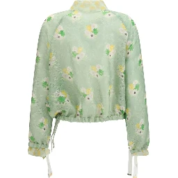Bicolor Silk Bomber