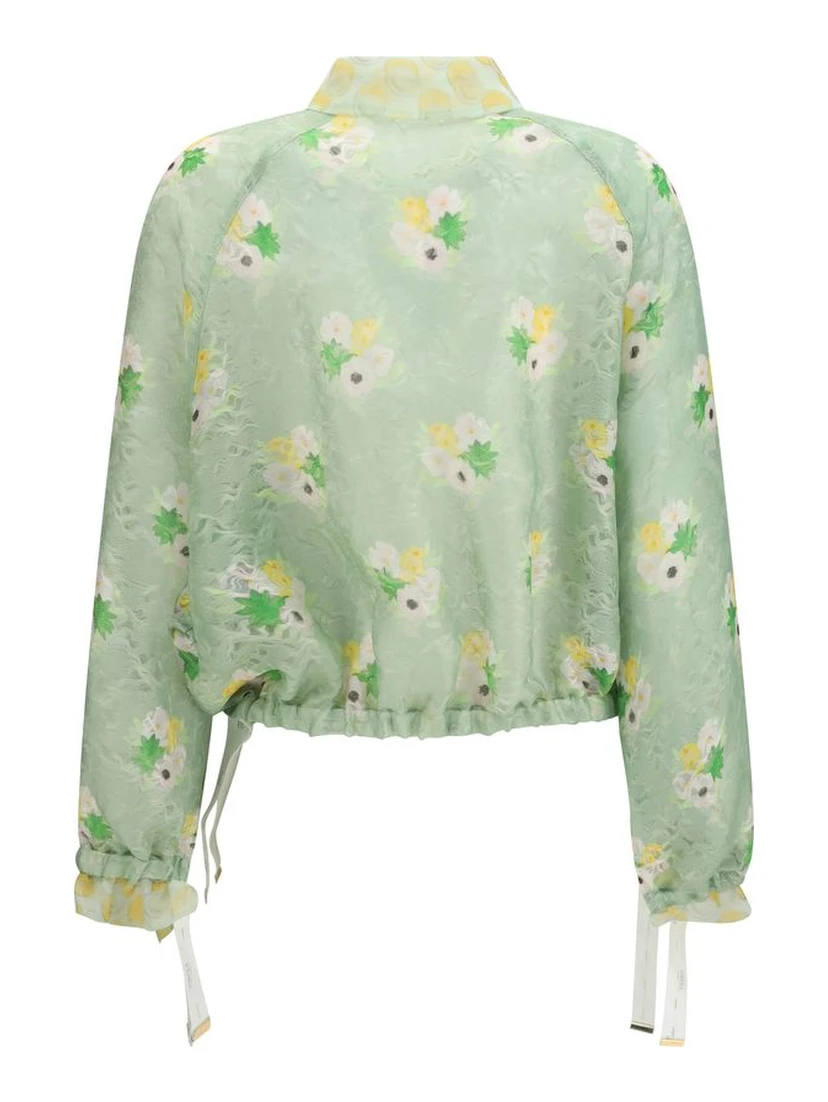 Bicolor Silk Bomber
