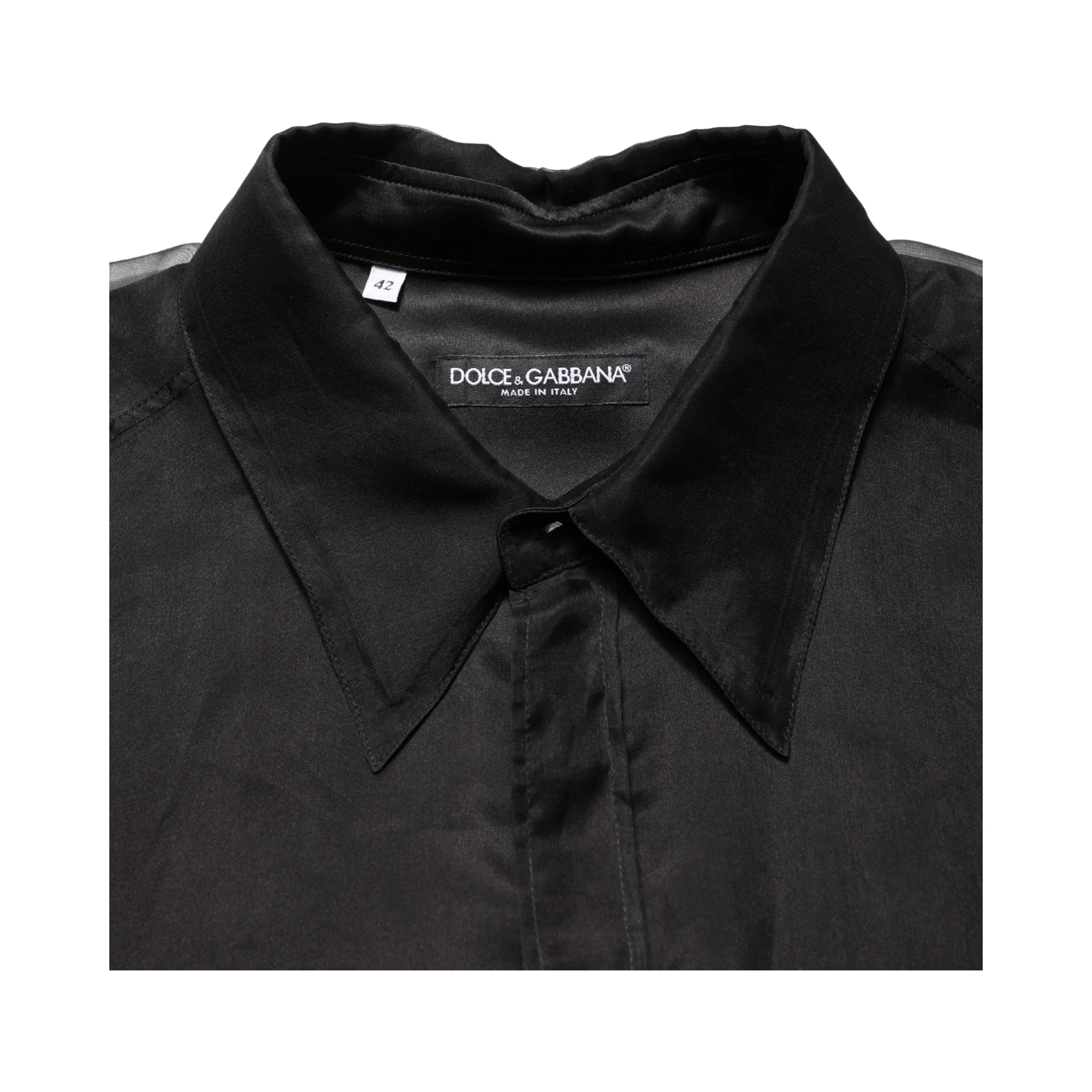 Black Ruffle Detail Semi Sheer Shirt Jacket