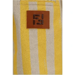 Bicolor Cotton Bermuda Shorts
