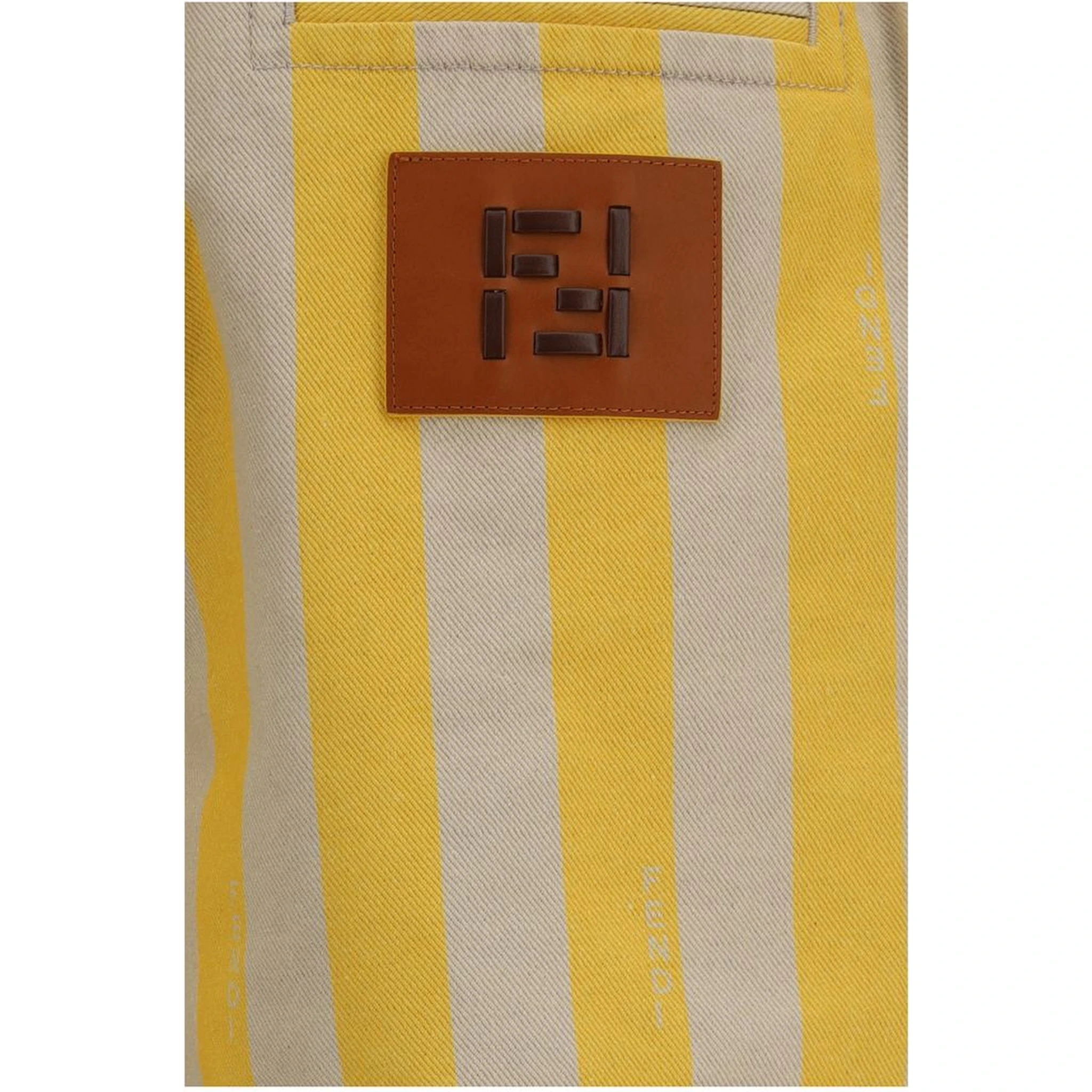 Bicolor Cotton Bermuda Shorts