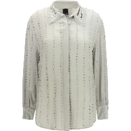 Gray Viscose Pattern Shirt