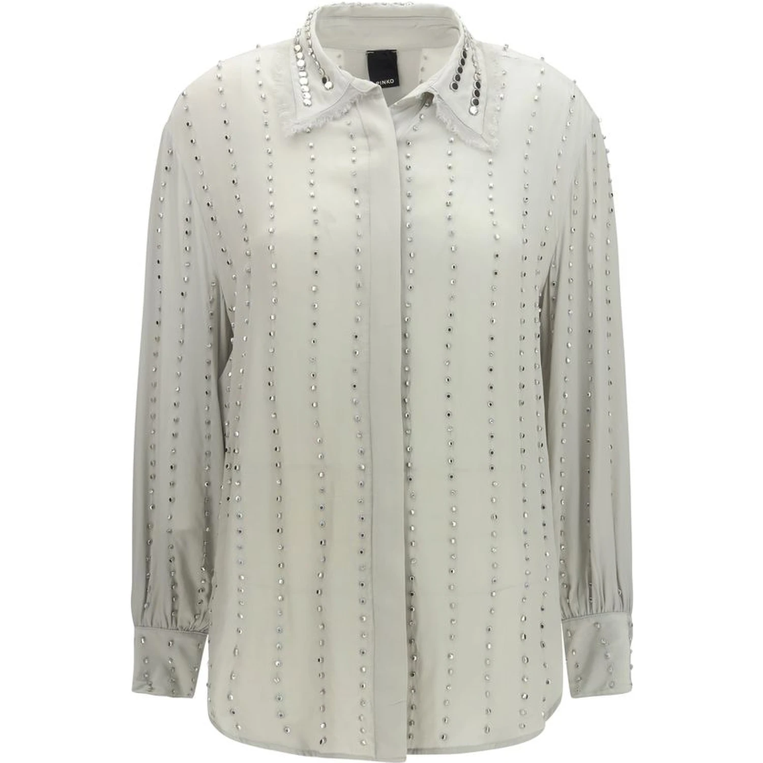 Gray Viscose Pattern Shirt