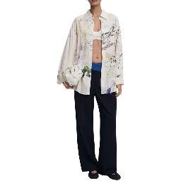 Beige Viscose Blouse