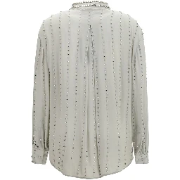 Gray Viscose Pattern Shirt