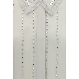 Gray Viscose Pattern Shirt