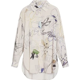 Beige Viscose Blouse