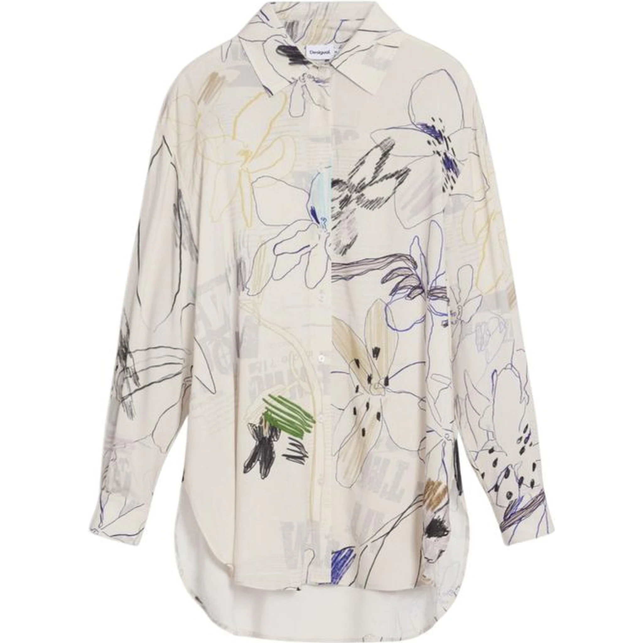 Beige Viscose Blouse