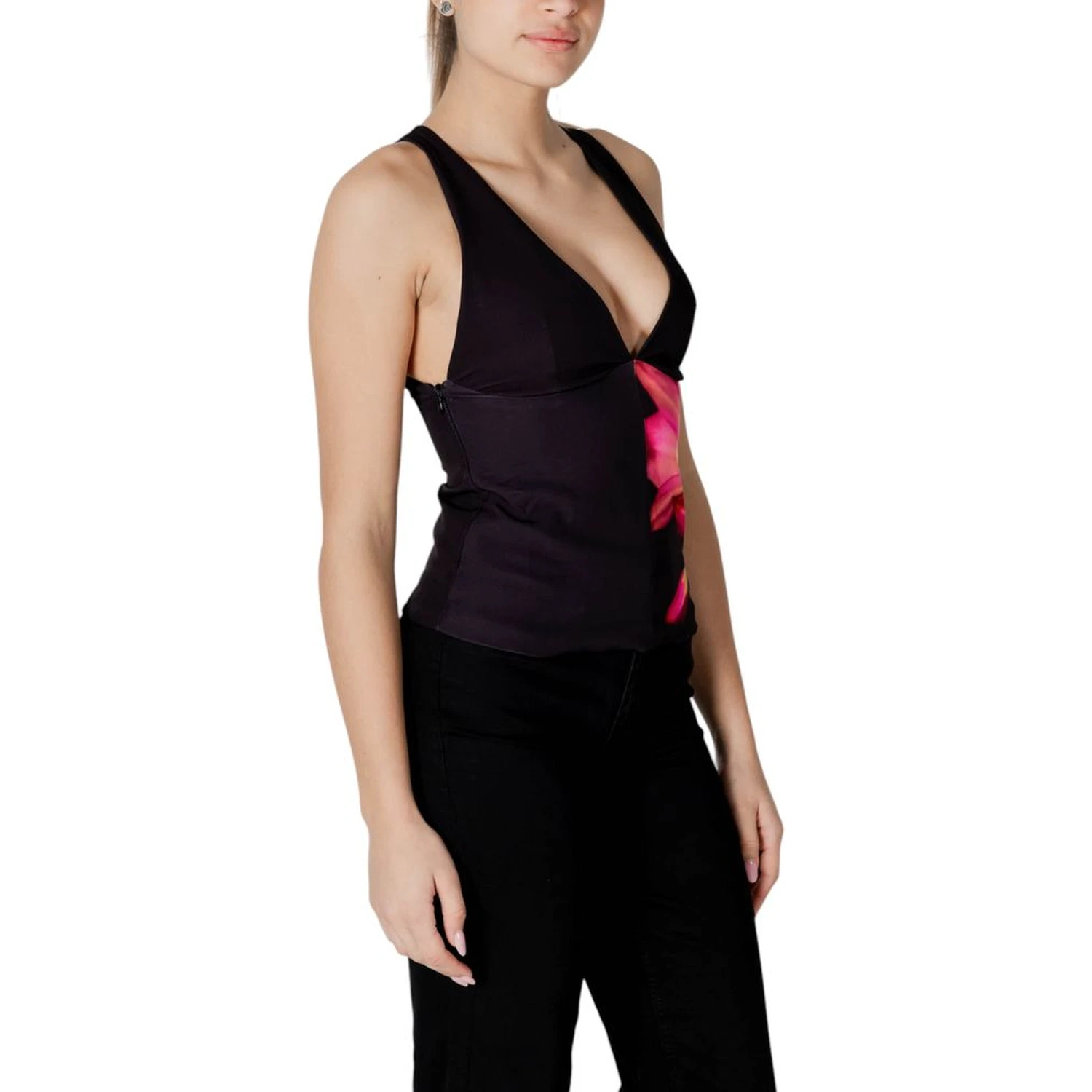 Black Polyester Top