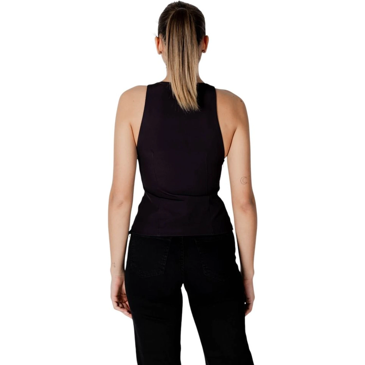 Black Polyester Top