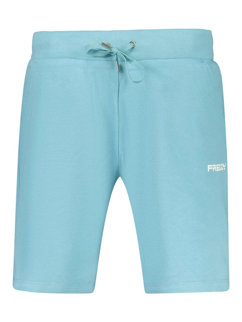 Blue Cotton Shorts