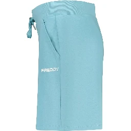 Blue Cotton Shorts
