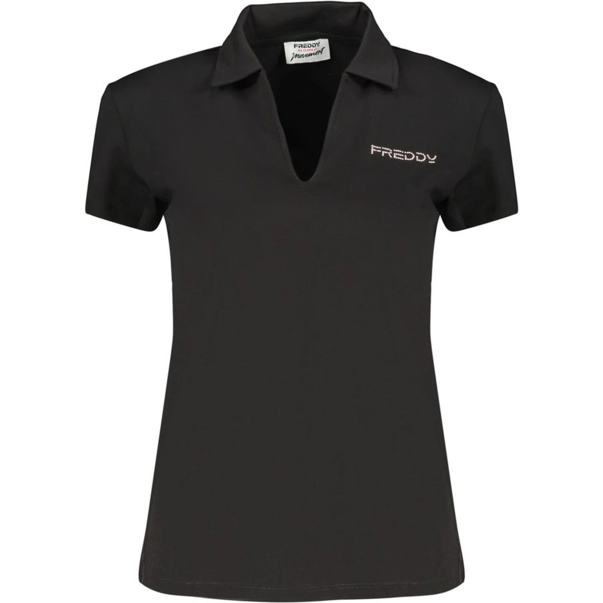 Black Cotton Polo Shirt
