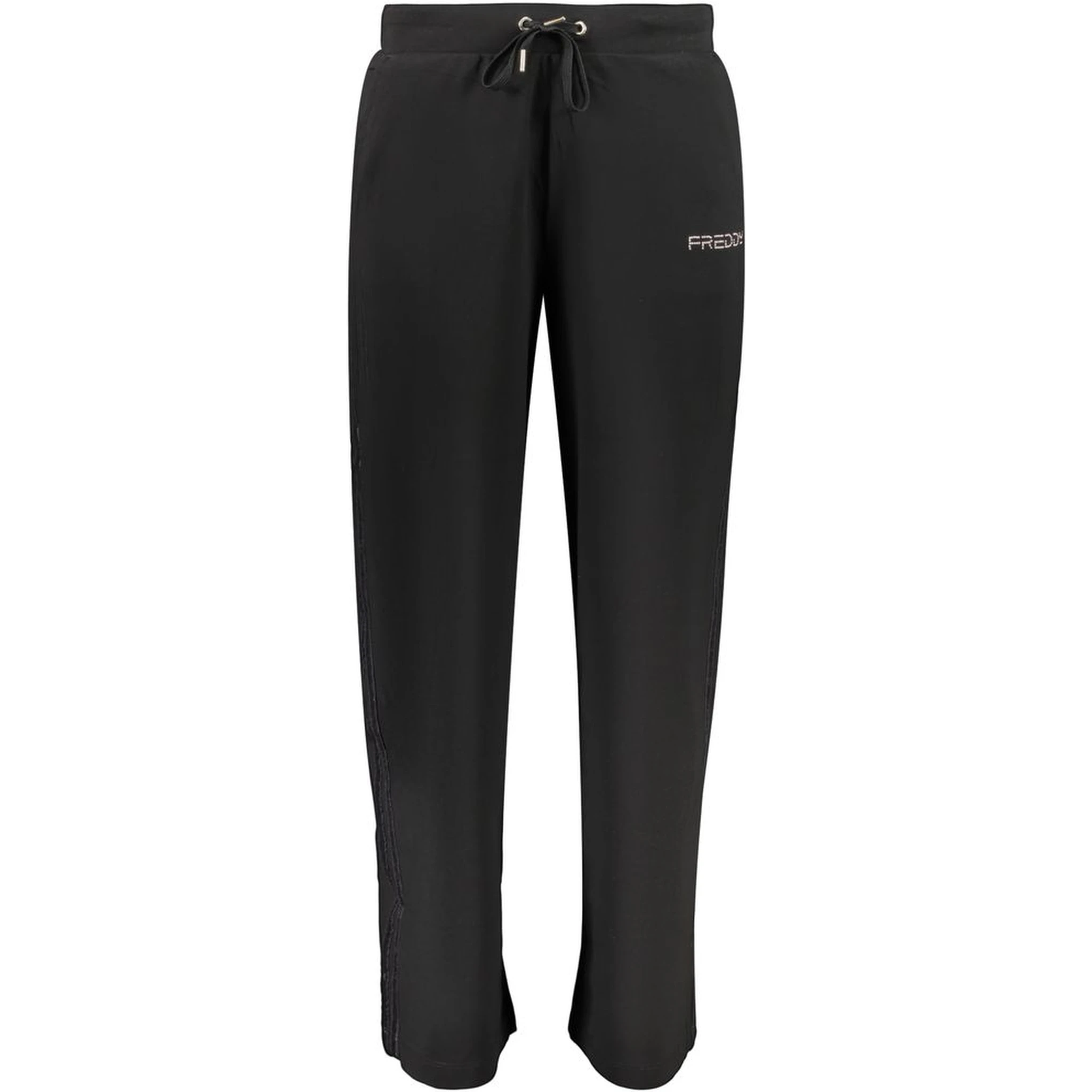 Black Cotton Athletic Pants