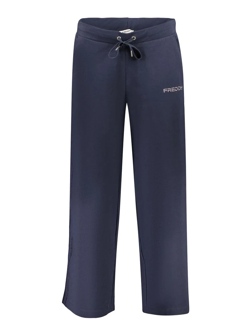 Blue Cotton Joggers (Workout Pants)