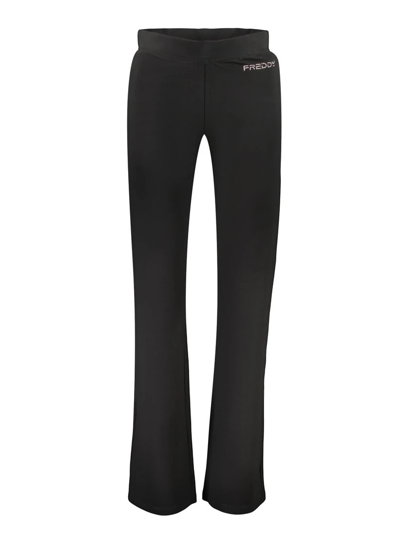 Black Cotton Athletic Pants