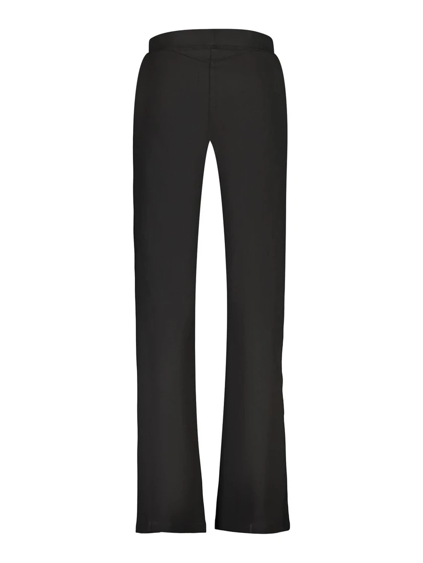 Black Cotton Athletic Pants