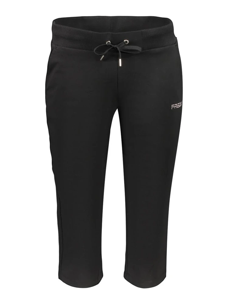 Black Cotton Athletic Pants