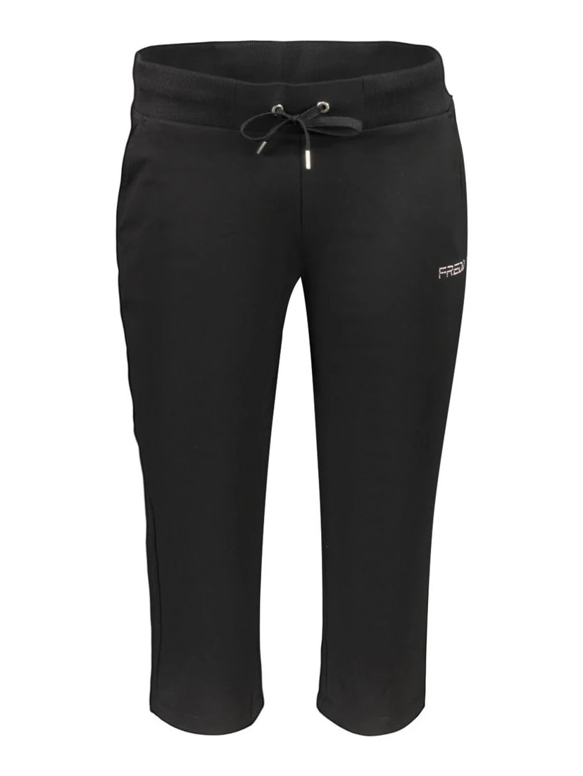Black Cotton Athletic Pants