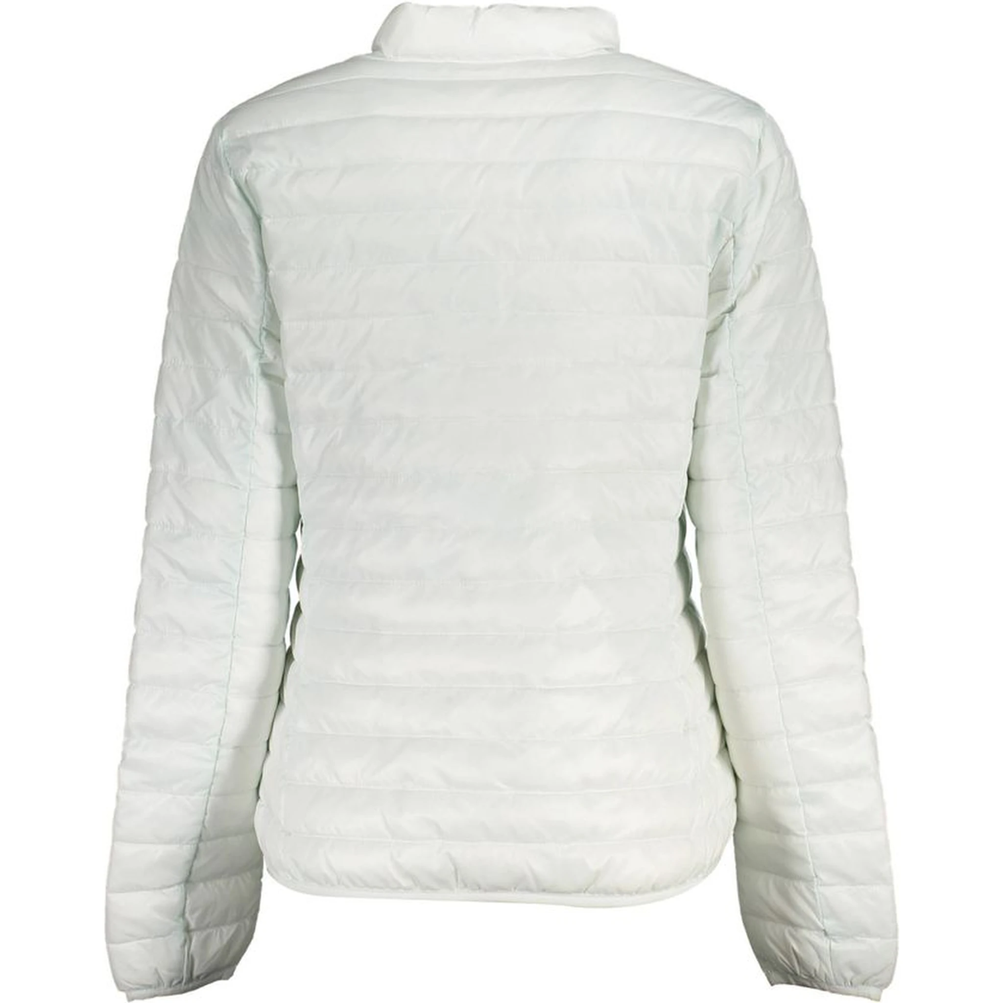 White Polyamide Full-Length Jacket