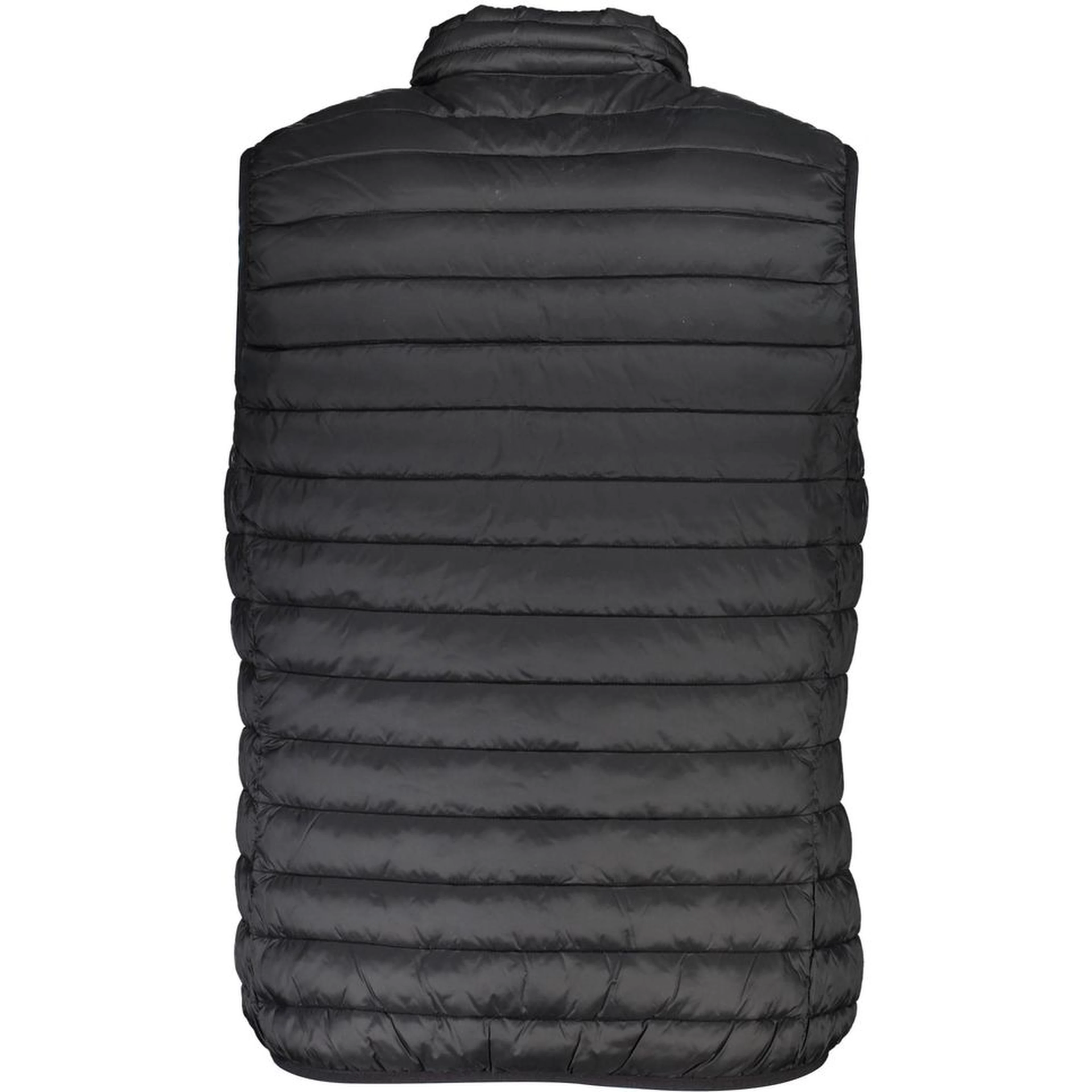 Black Polyester Sleveless Jacket