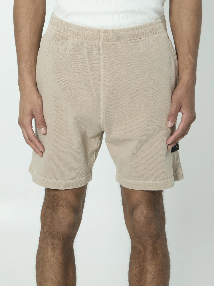 Cotton fleece shorts