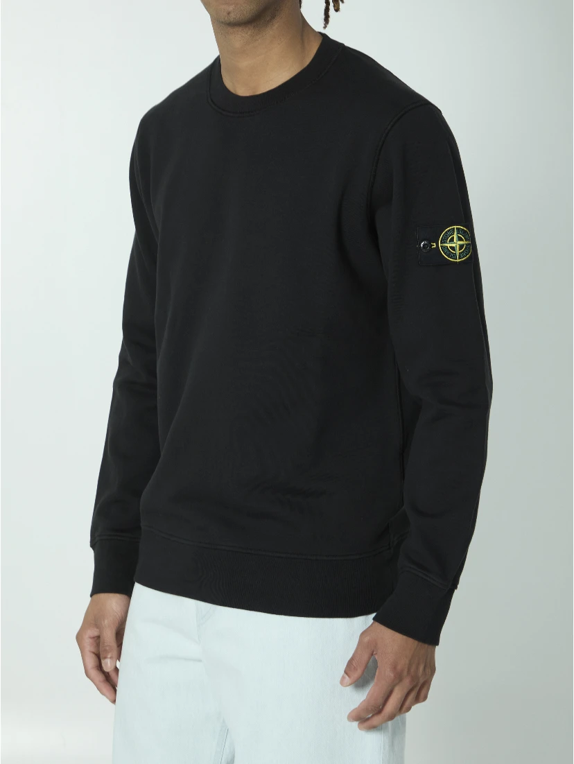 Organic cotton sweater with nylon