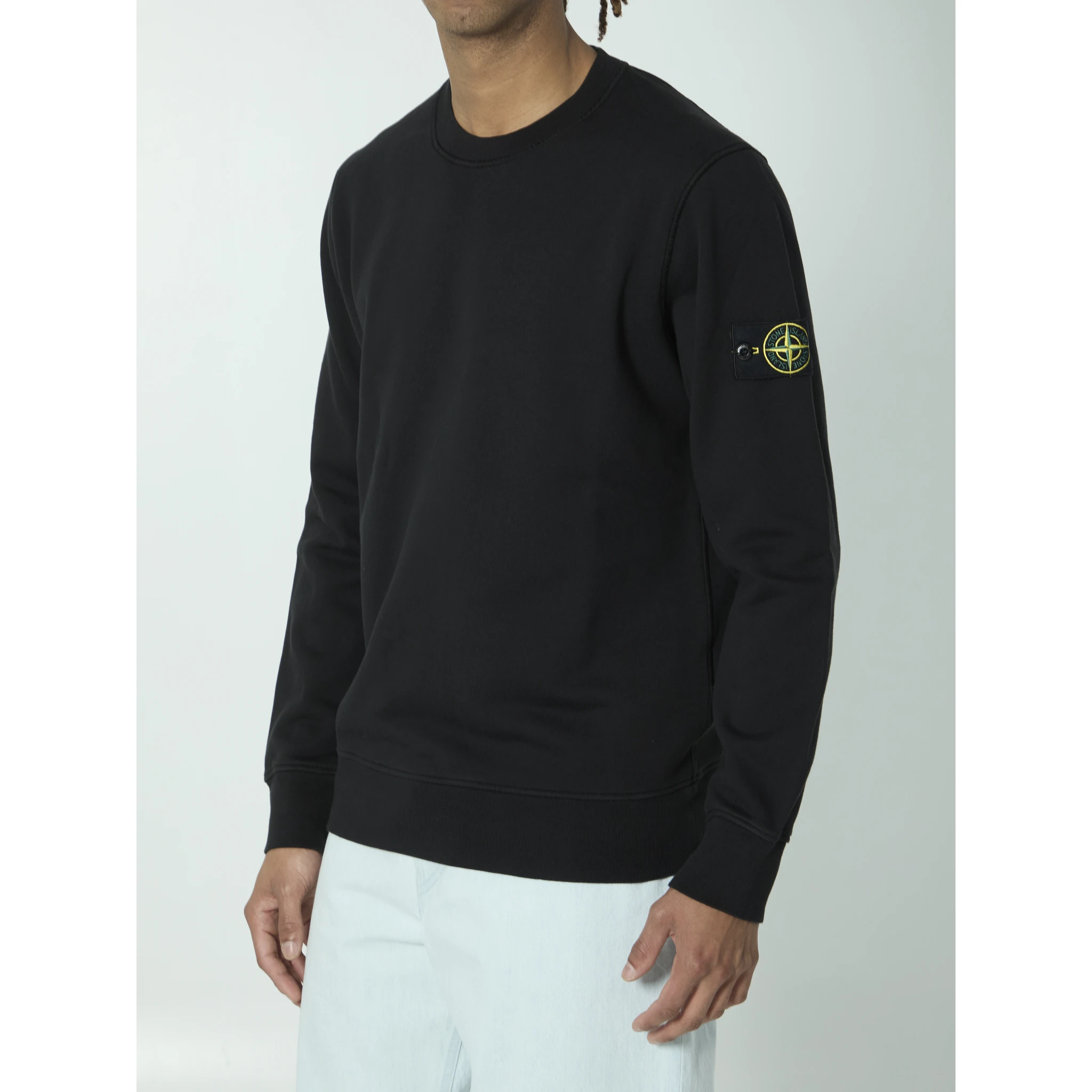 Organic cotton sweater with nylon
