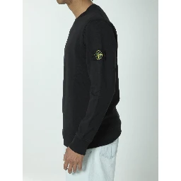 Organic cotton sweater with nylon