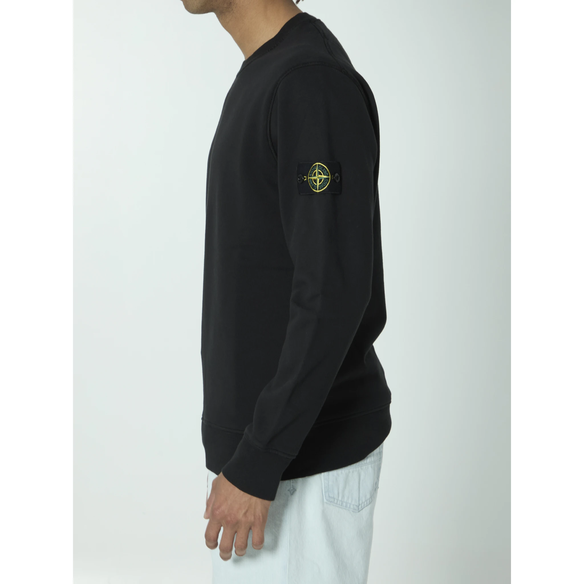 Organic cotton sweater with nylon